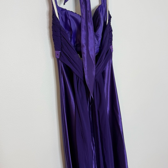 Chic One Shoulder Purple Dress - Picture 4 of 5